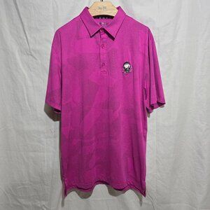 Tattoo Golf Men's Performance Polo Rogue Cool-Stretch - Pink - Sz M*